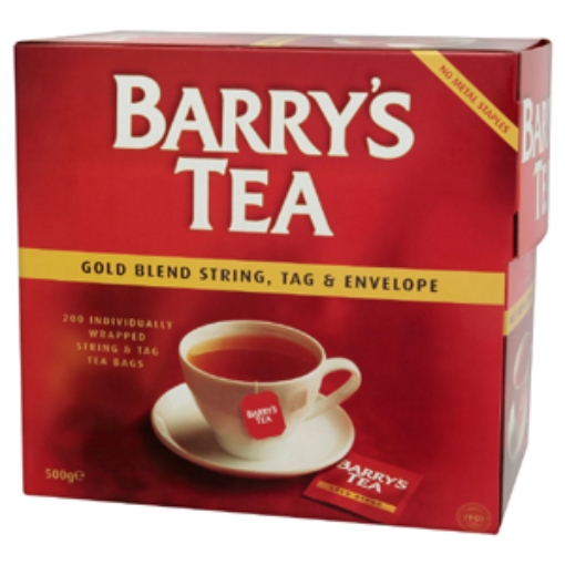 Picture of BARRYS TEA 200'S ENVELOPE STRING & TAG