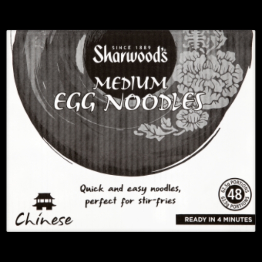 Picture of SHARWOODS MEDIUM EGG NOODLES 3KG