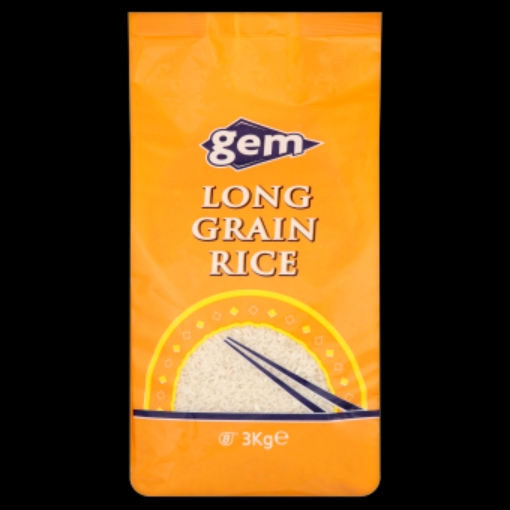 Picture of GEM RICE LONG GRAIN 3KG