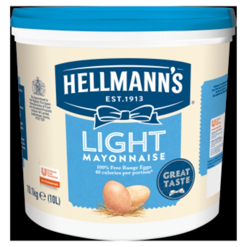 Picture of HELLMANNS MAYONNAISE LIGHT 10 LITRE