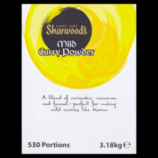 Picture of SHARWOODS CURRY POWDER MILD MADRAS 3KG