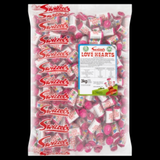Picture of SWIZZELS LOVE HEARTS MINI ROLLS 3KG