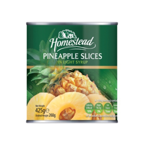 Picture of HOMESTEAD PINEAPPLE SLICES 425G