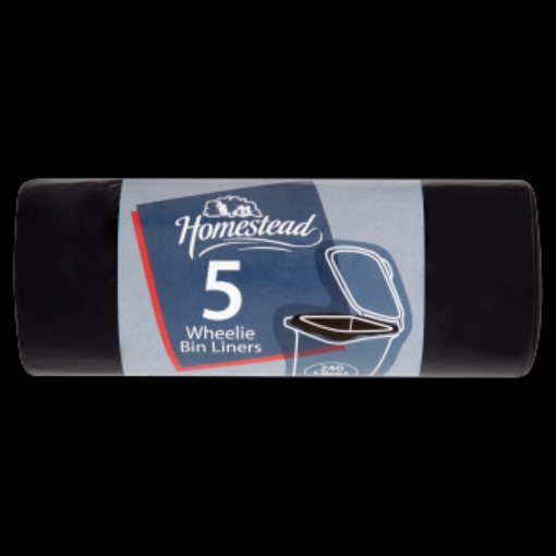 Picture of HOMESTEAD WHEELIE BIN LINERS 5S