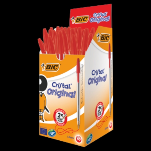 Picture of BIC CRISTAL MEDIUM RED BIROS