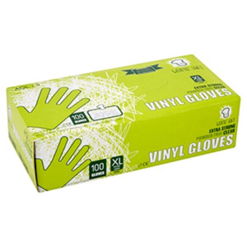 Picture of W.HAT VINYL GLOVES POWDER FREE XL 100'S