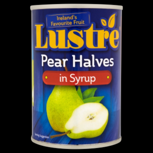 Picture of LUSTRE 410G PEAR HALVES IN SYRUP