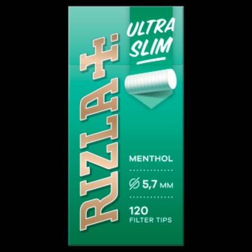 Picture of RIZLA MENTHOL ULTRA SLIM FILTER TIPS 120