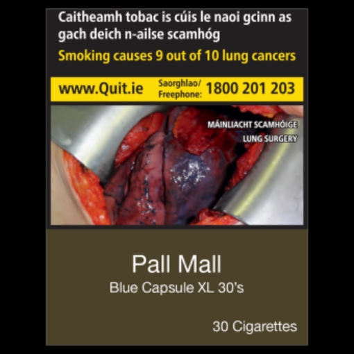 Picture of PALL MALL KING SIZE XL BLUE 30S