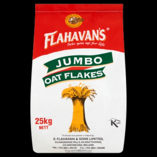 Picture of FLAHAVANS 25KG JUMBO OATFLAKES