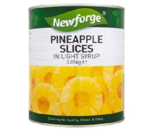 Picture of NEWFORGE PINEAPPLE SLICES IN SYRUP 3KG