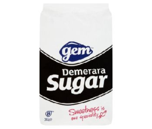 Picture of GEM SUGAR DEMERARA BROWN 3KG