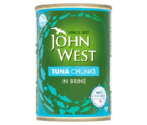 Picture of JOHN WEST 400G TUNA CHUNKS IN BRINE