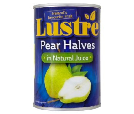Picture of LUSTRE 410G PEAR HALVES IN JUICE