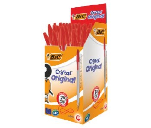 Picture of BIC CRISTAL MEDIUM RED BIROS