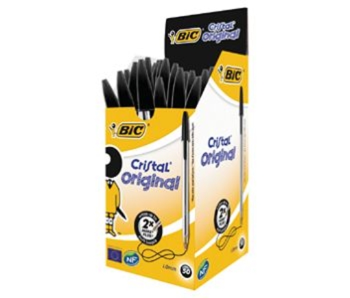 Picture of BIC CRISTAL MEDIUM BLACK BIROS