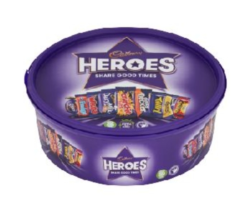 Picture of CADBURYS HEROES TUBS 550G