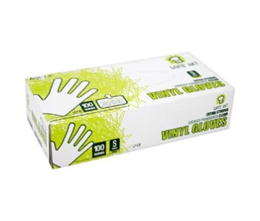 Picture of W.HAT VINYL GLOVES POWDERED SMALL 100'S