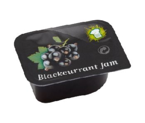 Picture of W.HAT PORTIONS JAM BLACKCURRANT 20G