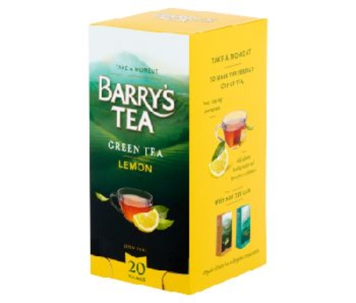 Picture of BARRYS TEA 20'S GREEN & LEMON HERBAL