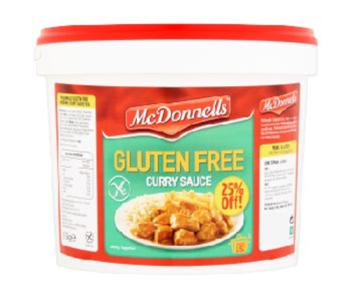 Picture of MC DONNELLS CURRY GLUTEN FREE 15L 25% FREE