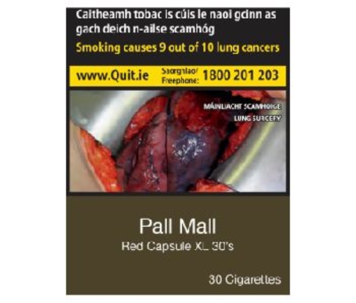 Picture of PALL MALL KING SIZE XL RED 30S