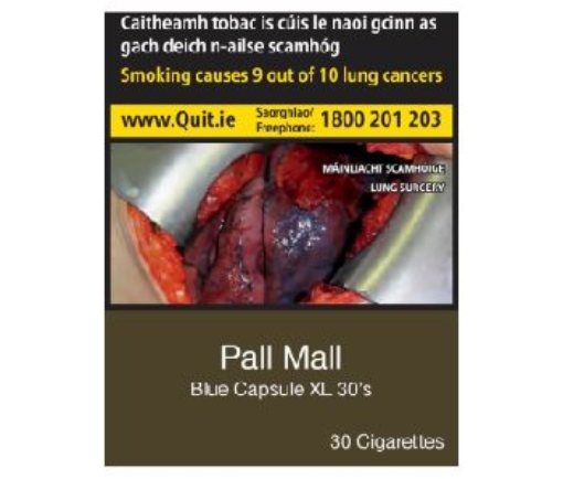 Picture of PALL MALL KING SIZE XL BLUE 30S