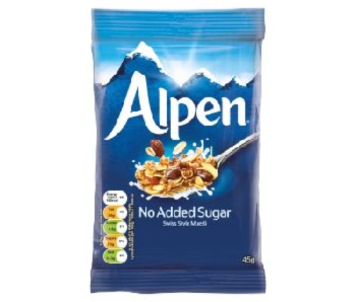 Picture of ALPEN SACHETS NO ADDED SUGAR  45G 30S