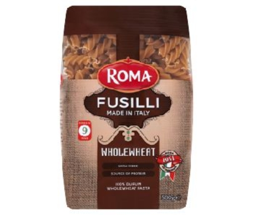 Picture of ROMA PASTA FUSILLI WHOLE WHEAT 500G